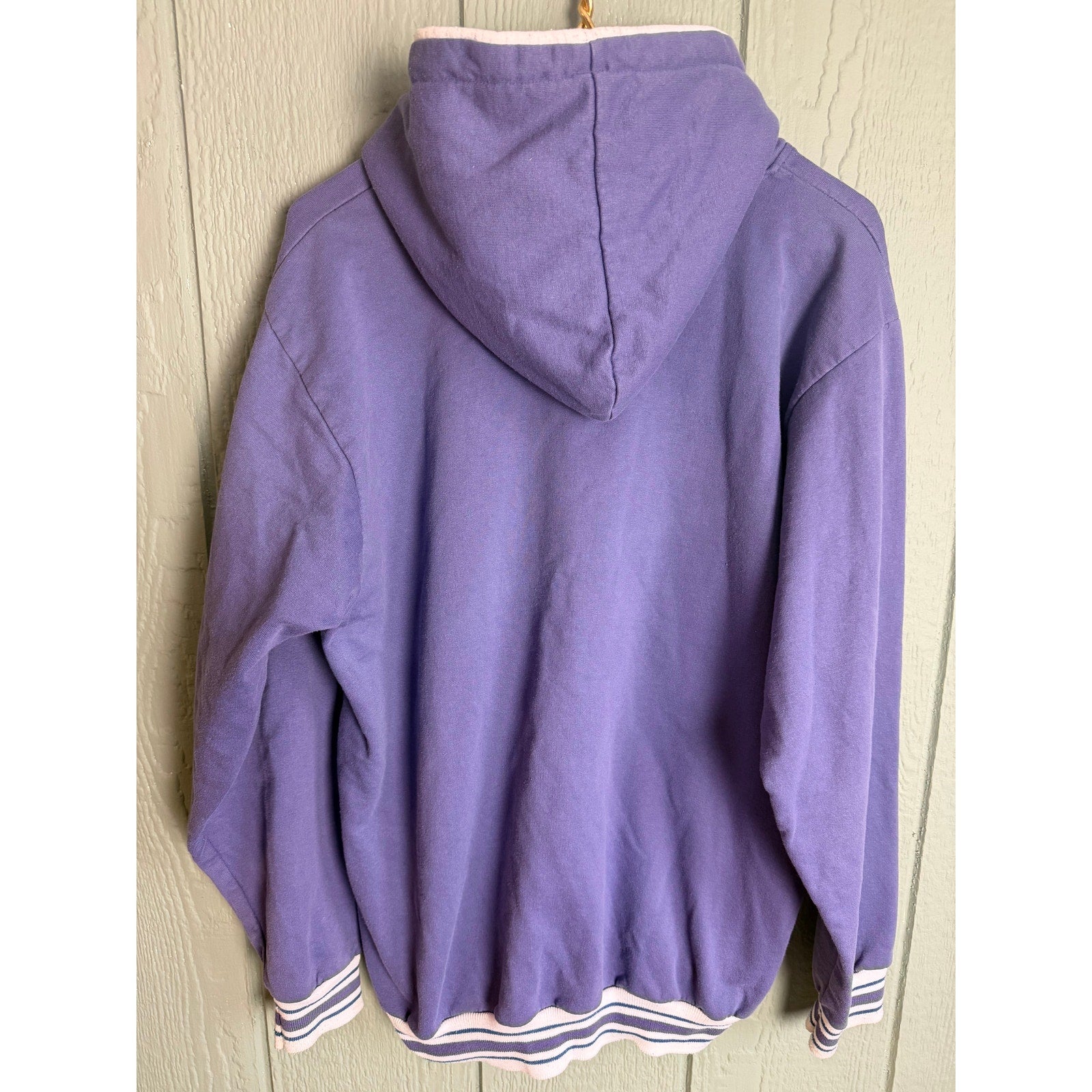 Vintage Aspen USA Hoodie Made in USA Purple Pullover Sweatshirt XL 90s