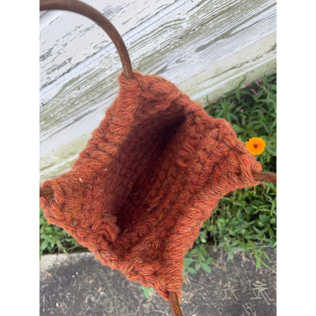 Vintage 70s Crochet Handmade Handbag