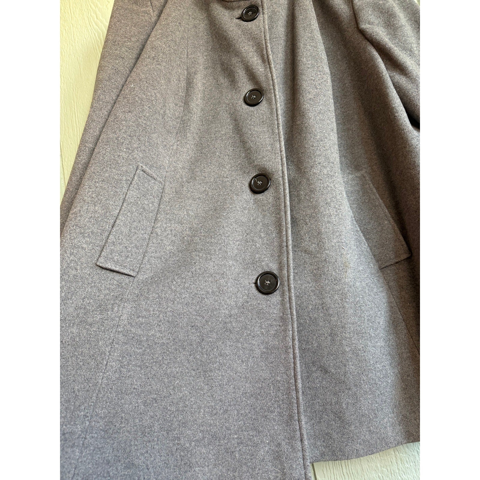 Vintage Ulla Popken Wool Coat, Size 28/30