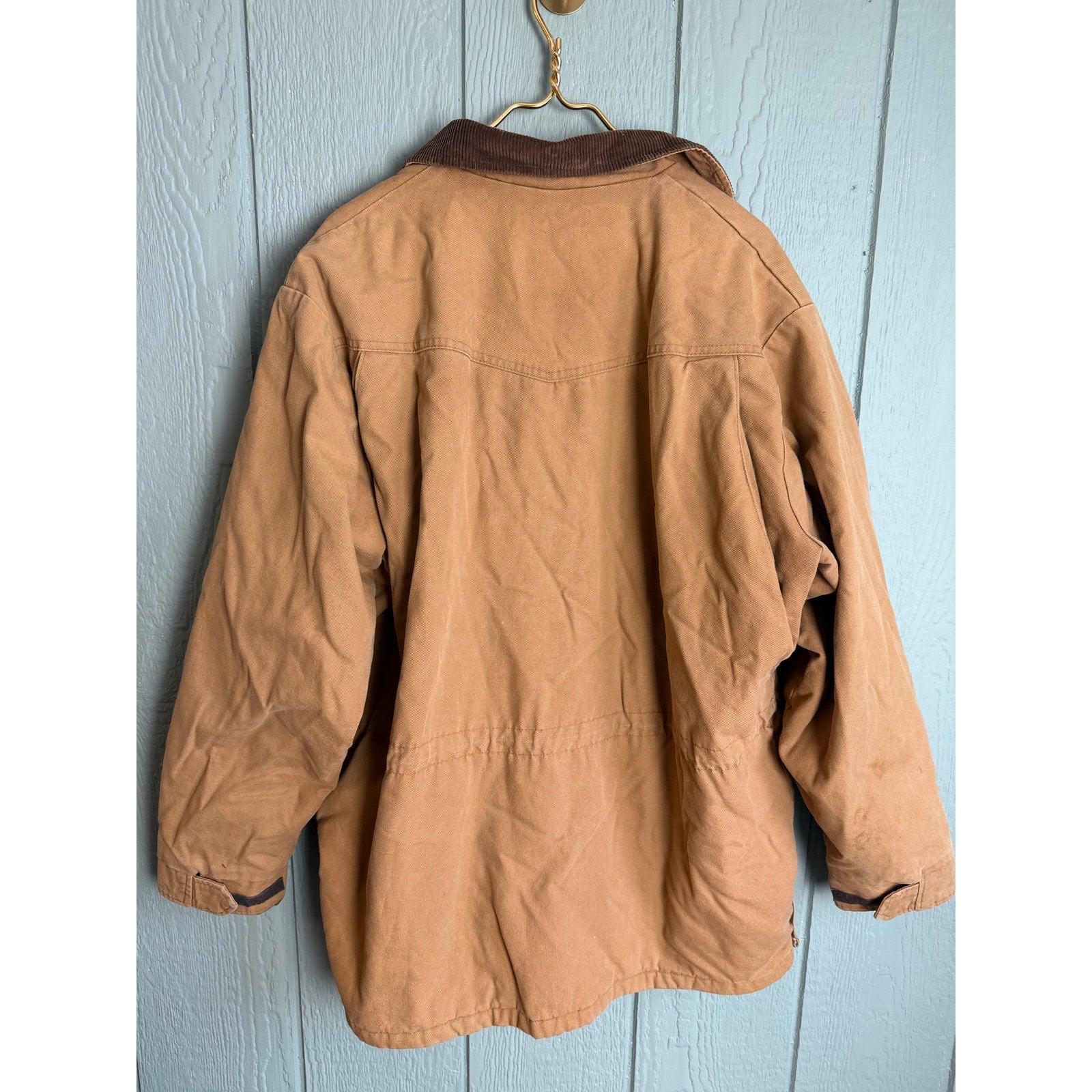 Vintage Walls Western Wear Insulated Duck Canvas Work Jacket | Tan | XL USA Made