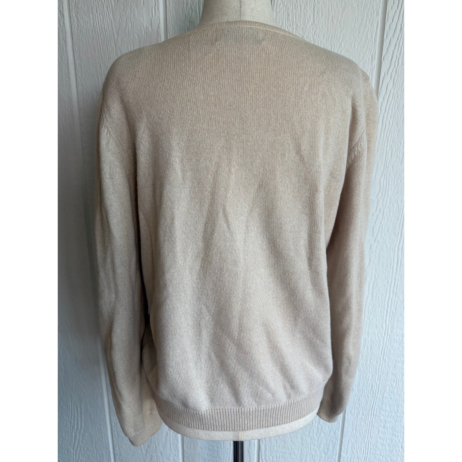 Vintage Embroidered Floral Sweater Beaded Cottagecore Grandma, Size Medium