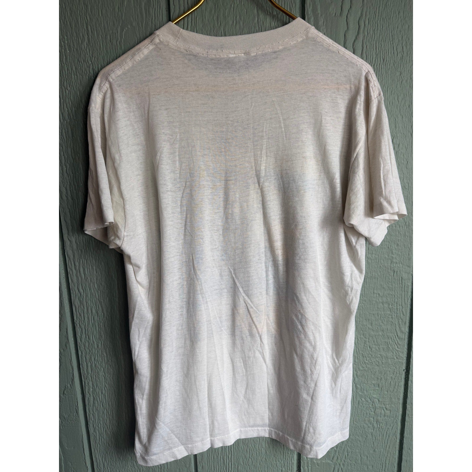 Vintage 80s Single Stitch Sun Sportswear Made In USA Wake Me Up Tee