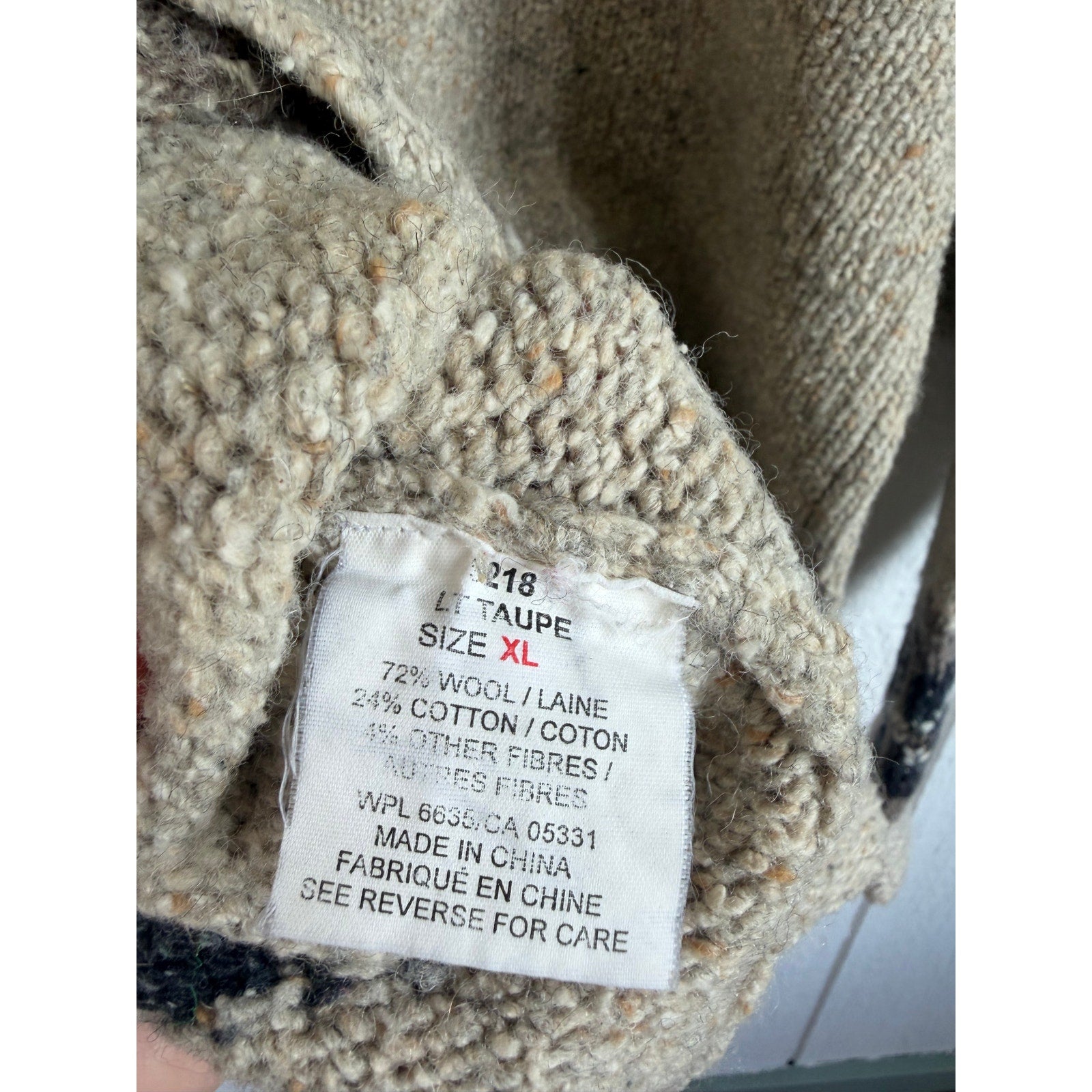 Vintage Woolrich Women's Wool Blend Toggle Sweater Nordic Pullover, XL