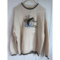 NWT Vintage Shenandoah Sweater Large Largemouth Bass Knit Crewneck Cotton USA