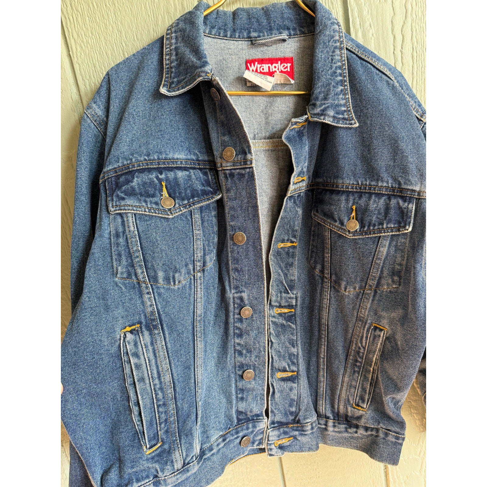Vintage Jean Jacket Wrangler Hero Denim, Medium