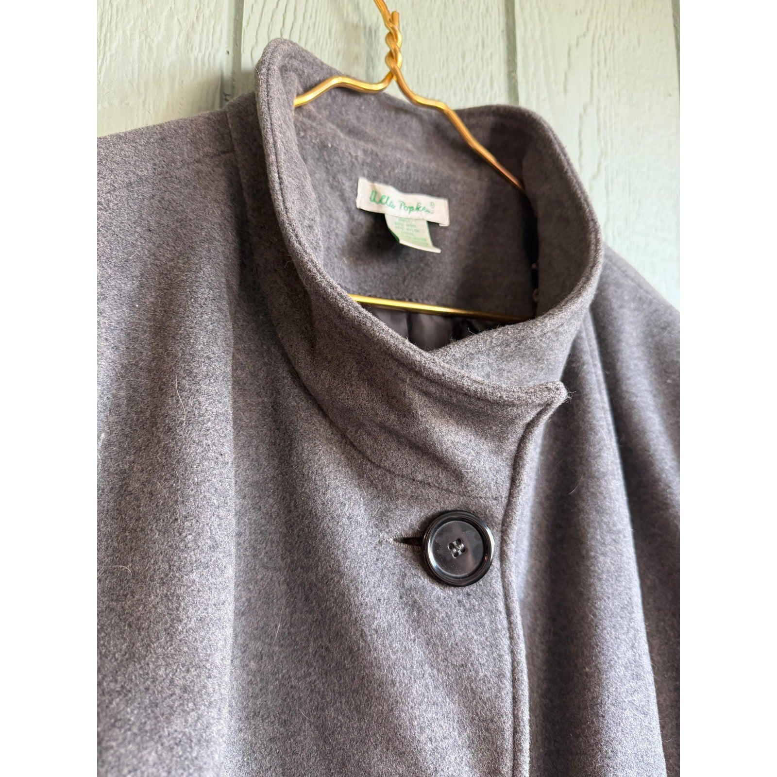 Vintage Ulla Popken Wool Coat, Size 28/30
