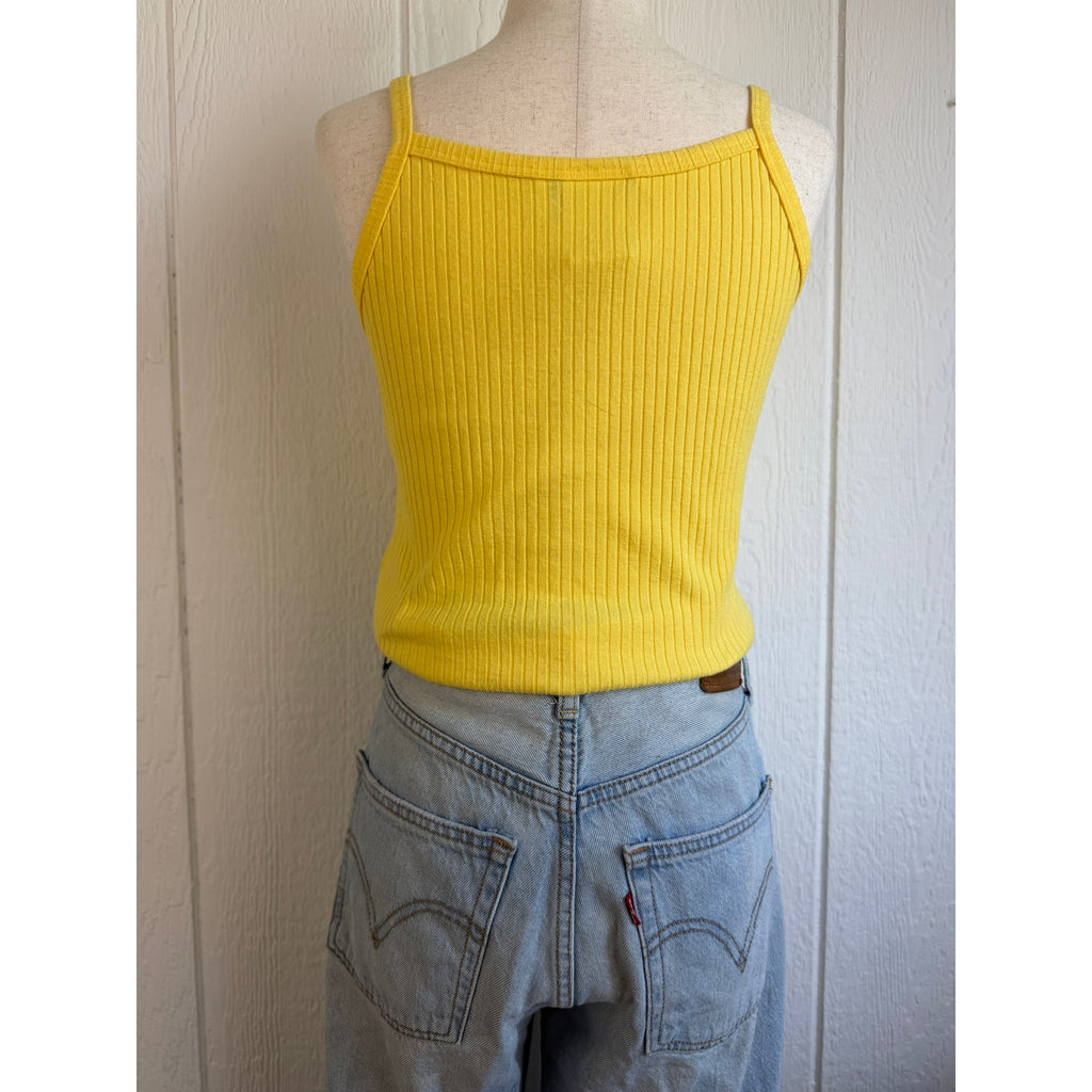 Vintage Y2K California Daisy Embroidered Tank Top